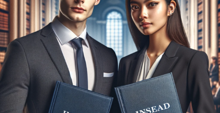 two young applicants have earned admission to INSEAD