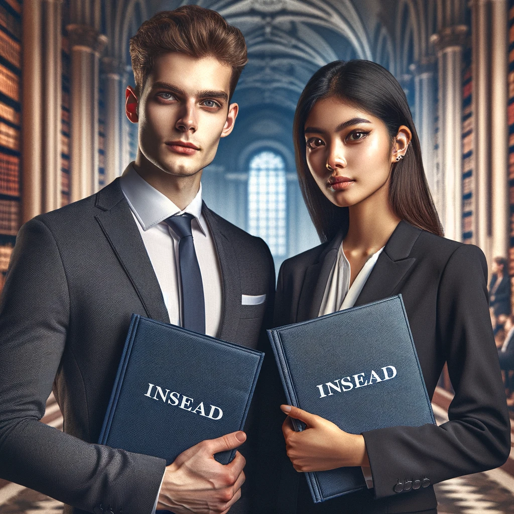 two young applicants have earned admission to INSEAD