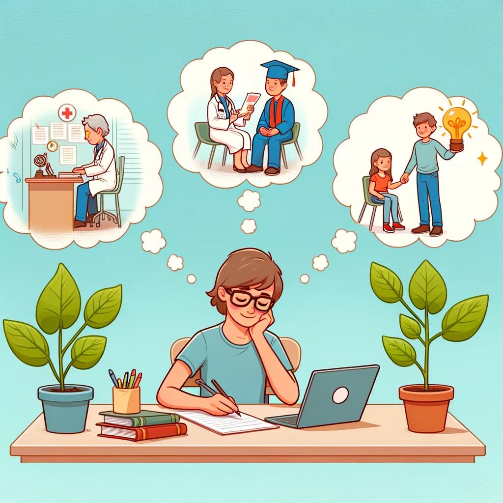 Applicant preparing their Work &Activities section for their AMCAS medical school application